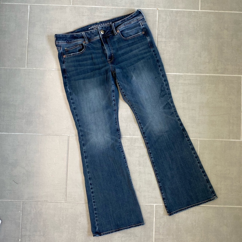 American Eagle Kick Boot jeans, Size 12 Short
